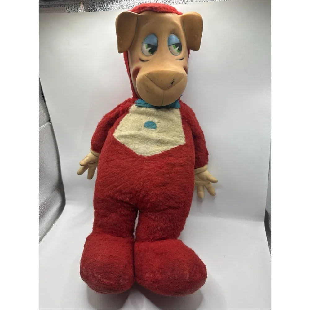 VINTAGE RUBBER FACE PLUSH KNICKERBOCKER 1959  HUCKLEBERRY HOUND DOLL